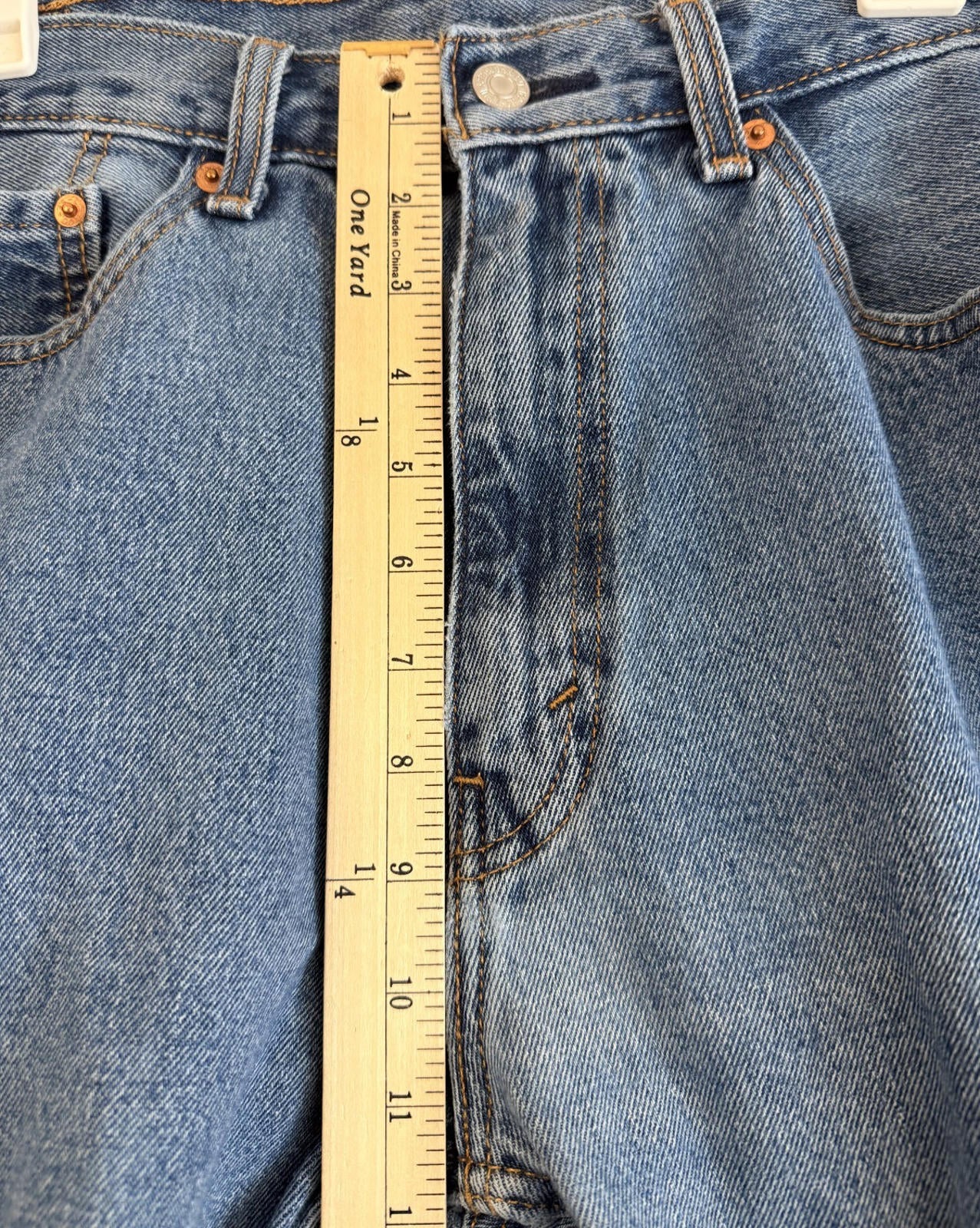 Levi’s 505 Regular Straight Denim Jeans Size 36x29 Blue Dark Wash