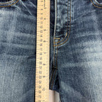 American Eagle Womens Jeans Size 2 Boy Crop Stretch Button Fly Dark Wash