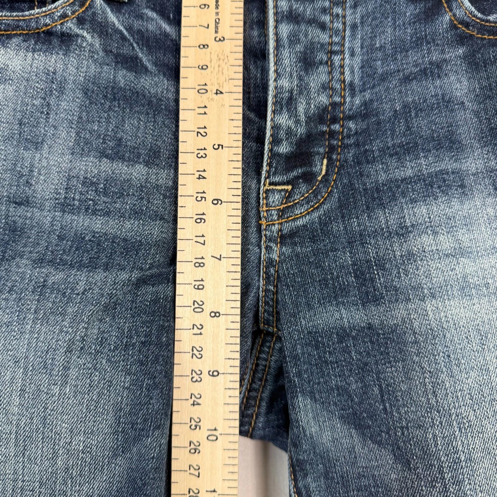 American Eagle Womens Jeans Size 2 Boy Crop Stretch Button Fly Dark Wash