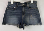 PINK Victoria's Secret womens cut-off high rise shorts Sz 10 stretch Distressed