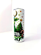 20 oz Feeling Extra Grinchy Stainless Steel Tumbler with Lid, Straw