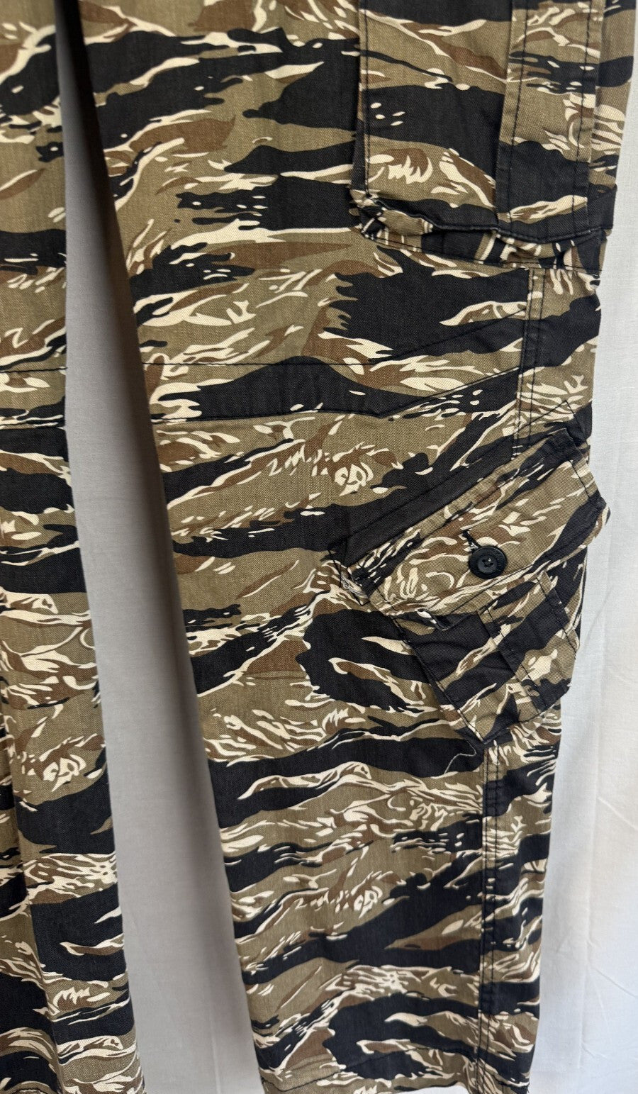 Matchstick Pants Mens 36x32 XXL Camo Cargo Cotton Utility Multi Pocket Military
