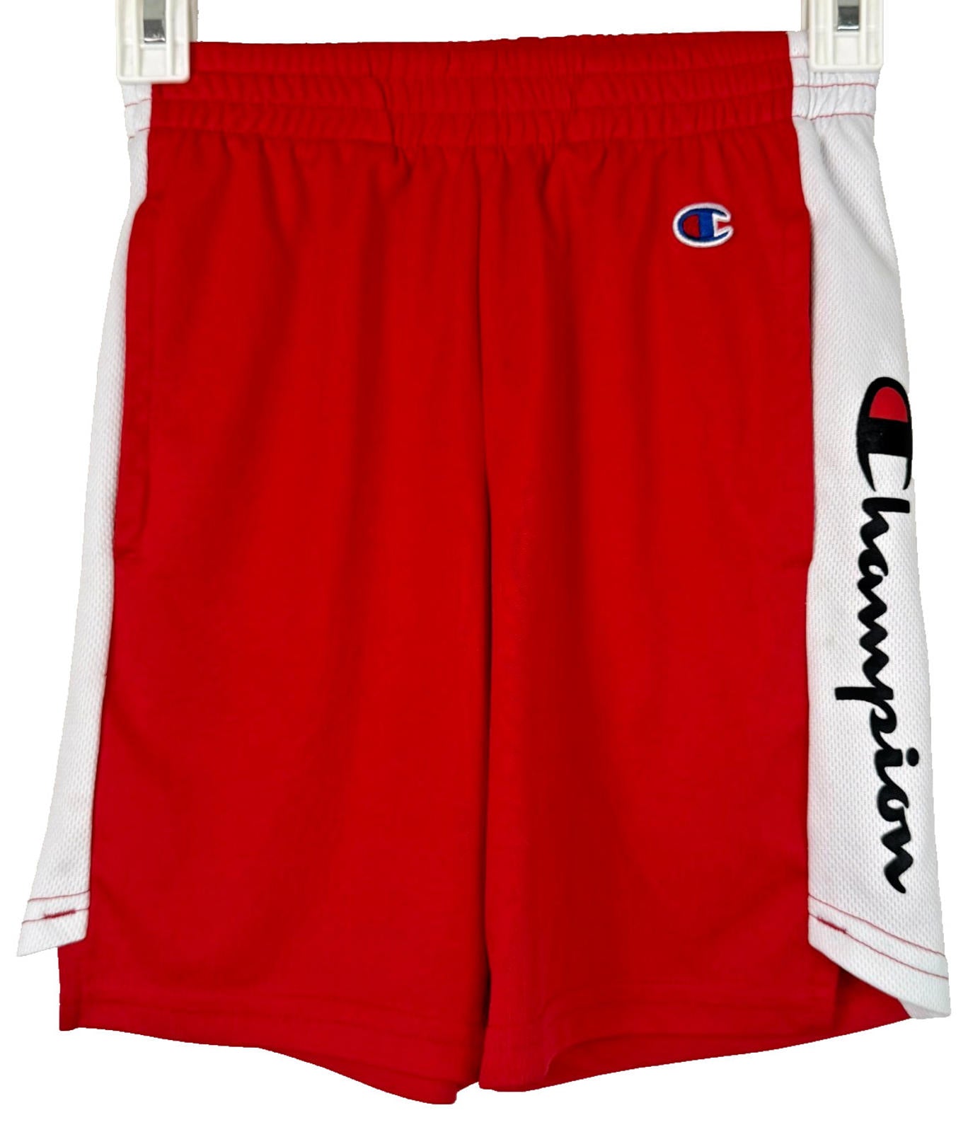 Champion Basketball Shorts Youth Size Small Red Elastic Waist Boys