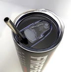 20 oz Firefighter Stainless Steel Tumbler with Lid, Straw