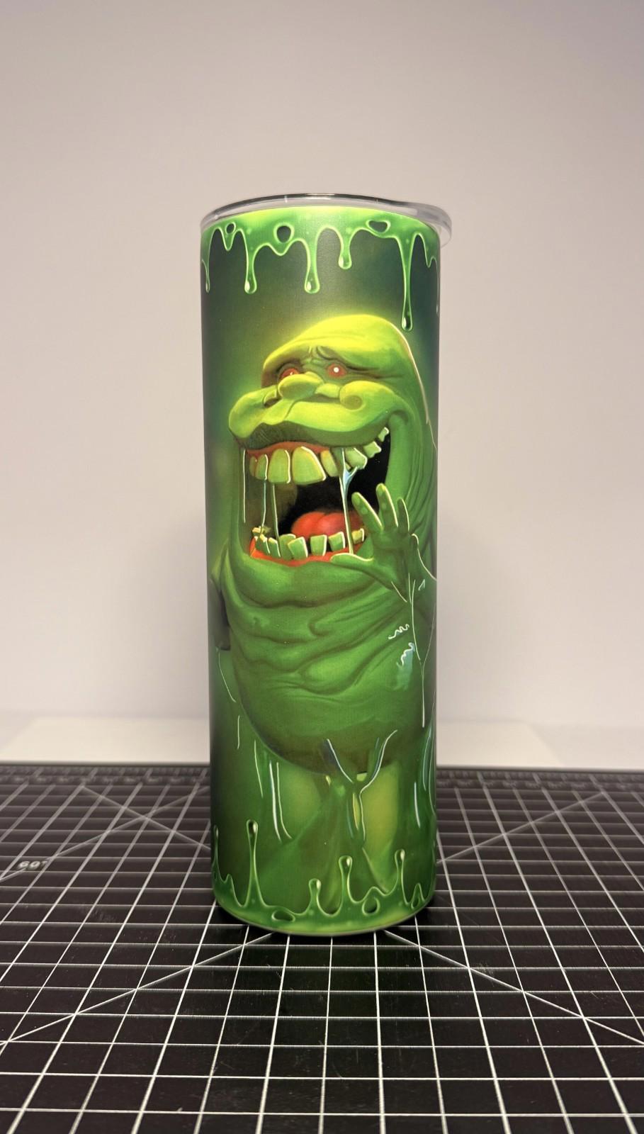 20 oz Slimmer Glow in the Dark Stainless Steel Tumbler with Lid, Straw