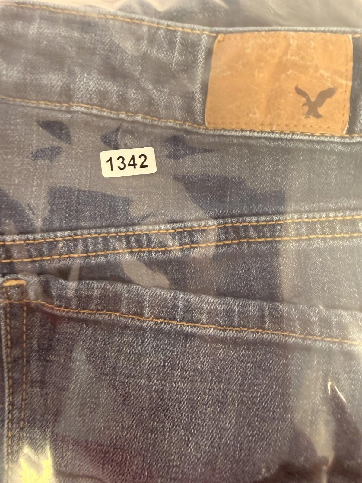 Womens American Eagle Outfitters Size 8 Regular Stretch Skinny Jeans Dark Wash
