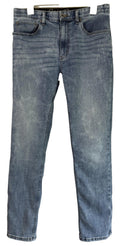 Eddie Bauer Jeans Mens Sz 32x32 Straight Leg Stretch Acid Wash Denim Blue