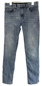 Eddie Bauer Jeans Mens Sz 32x32 Straight Leg Stretch Acid Wash Denim Blue
