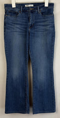 Signature LEVI Strauss Gold Mid Rise Bootcut Womens Sz28 Dark Wash Stretch Jeans