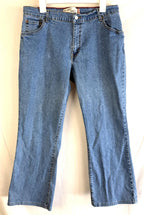 Levi's 550 Relaxed Bootcut Denim Jeans Womens Size 16 Short