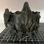 3D Printed Jack-O-Lantern Candy Bowl - PLA - Black - Crows - 9 inch