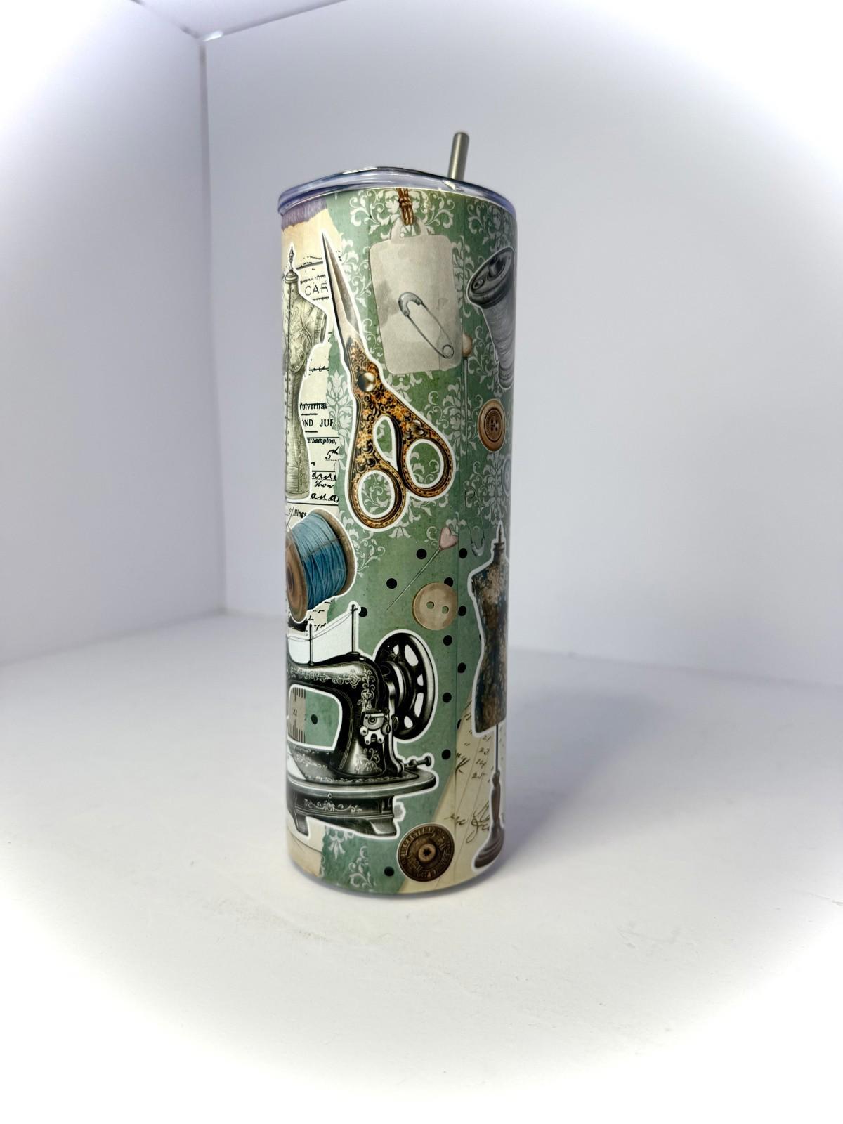 20 oz Crafting Stainless Steel Tumbler with Lid, Straw