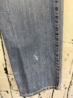 Levis 505 Regular Fit Straight Leg Blue Denim Jeans Mens 38x34 Medium Wash