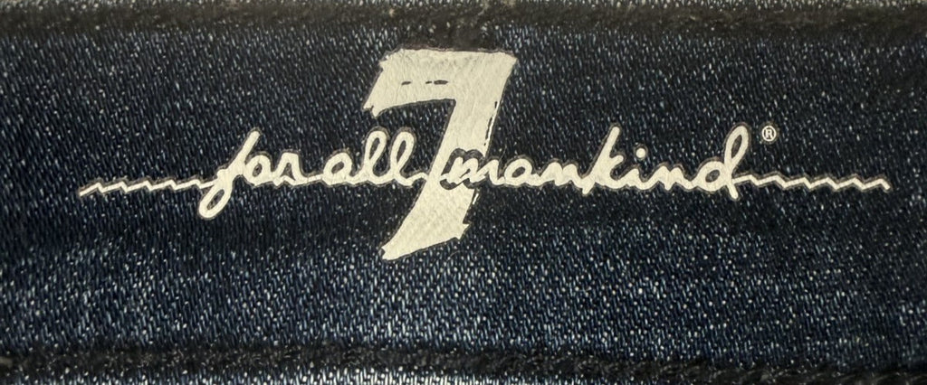7 for All Mankind Jeans Womens Sz 29 Blue High Waist Ankle Gwenevere Preppy