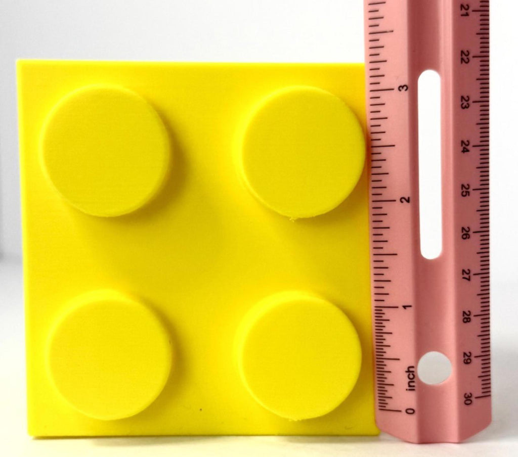 Lego Window Planter 3D Printed PLA Yellow Small Gardening
