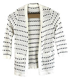 Mia and Tess Womens Cardigan Size L White and Blue
