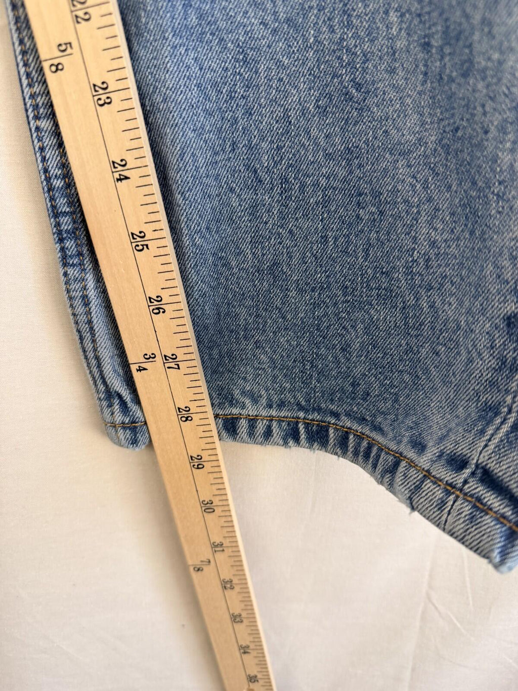 Men's Levis 505 Regular Fit Denim Jeans Sz 34x30 Blue Cotton Modern Red Tab