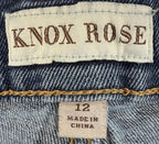 Knox Rose Womens Jeans Size 12 Embroidered Distressed Native Light Wash Stretch