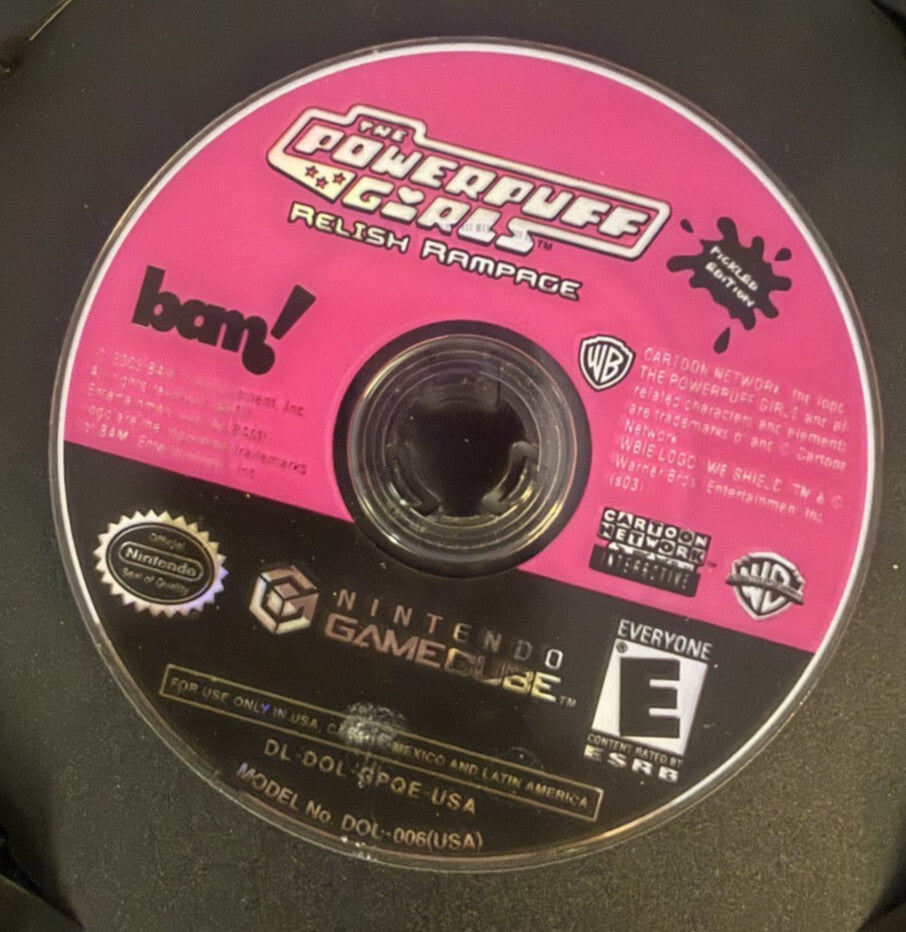 Powerpuff Girls Relish Rampage (Nintendo GameCube) Pickled Edition RARE
