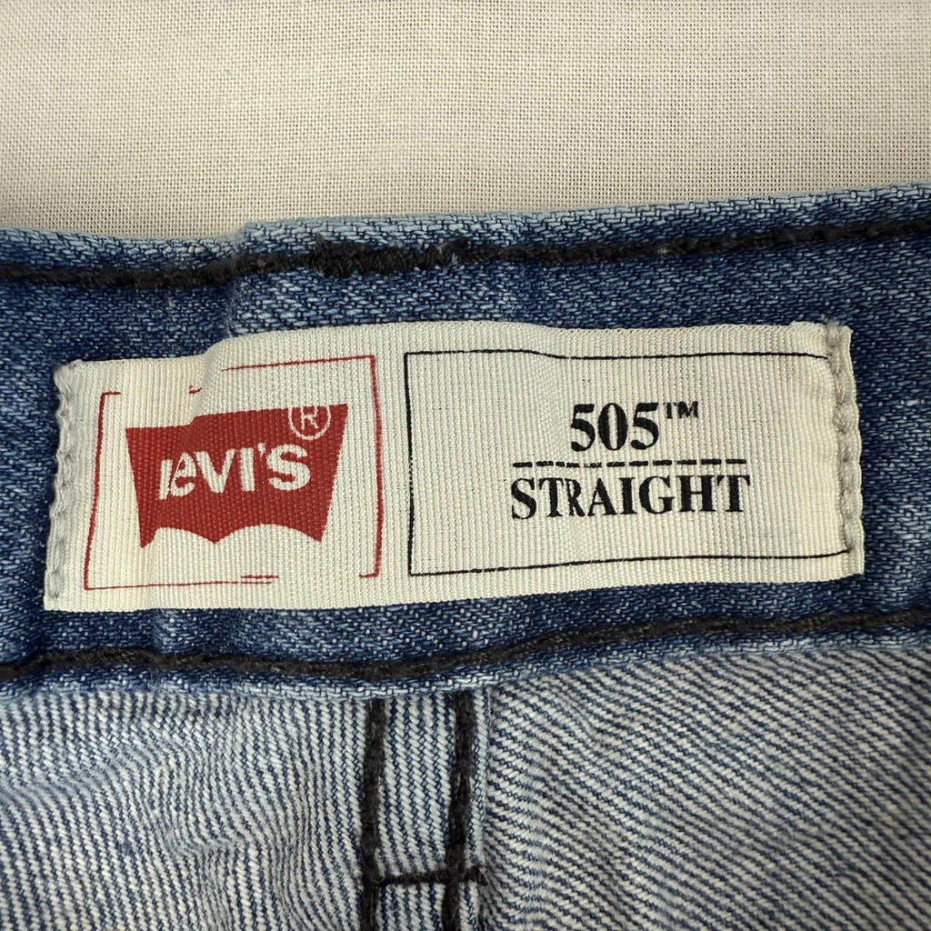 Levi’s 505 Jeans Youth 14 Regular 27x27 Blue Denim Straight Leg Zip Fly Classic