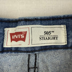 Levi’s 505 Jeans Youth 14 Regular 27x27 Blue Denim Straight Leg Zip Fly Classic