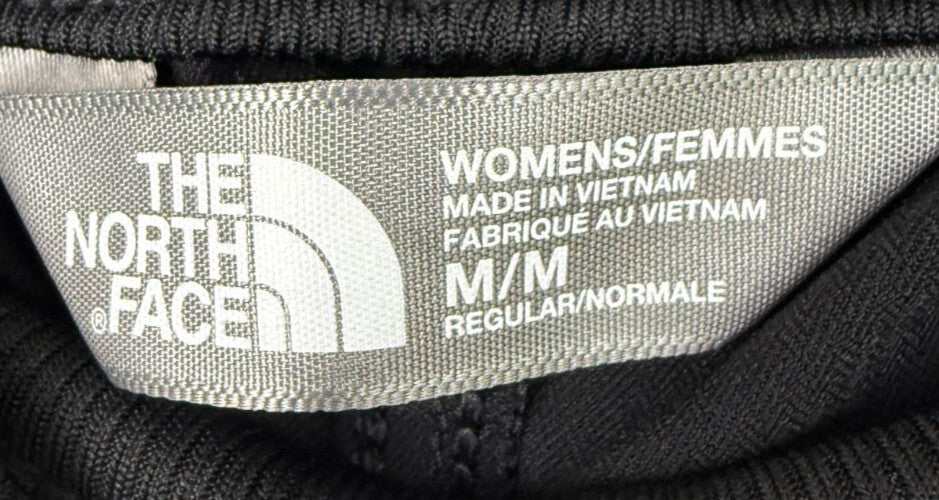 The North Face Shorts Womens Sz M Black Elastic Waist Pull on Pockets Hiking