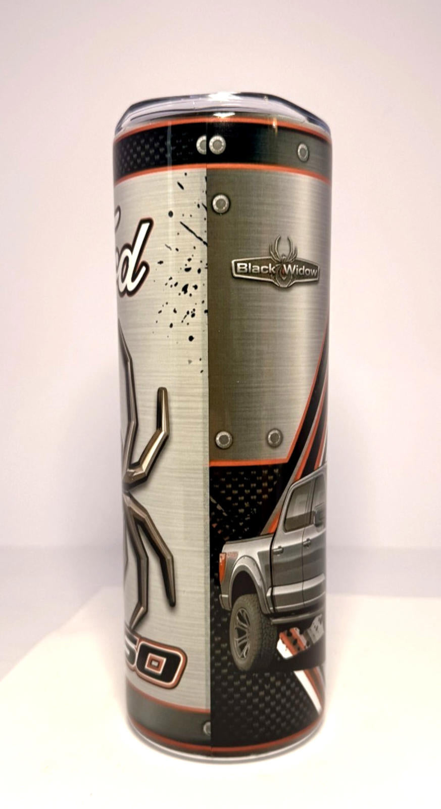 20 oz Ford Black Widow Stainless Steel Tumbler with Lid, Straw - F150