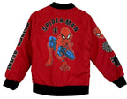 Marvel Spiderman Quilted Lightweight Jacket Boys Size  10 / 12 Full Zip