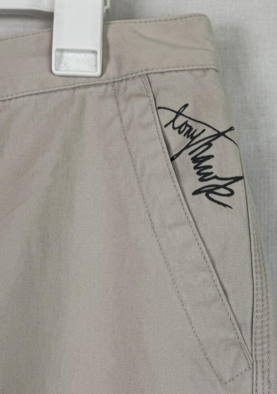 Tony Hawk Mens Size 34 Cargo Shorts Khaki Beige Cotton Skateboarding Utility