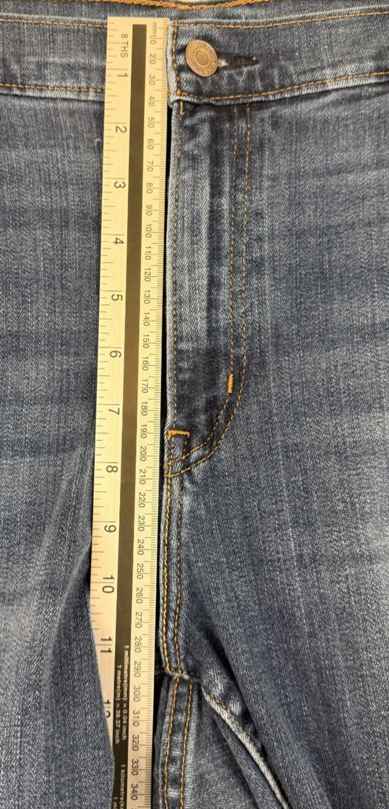 Levis 726 Jeans Womens Sz 18W Flare High Rise Denim Stretch Comfort Medium Wash