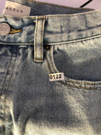 PacSun Shorts Womens 24 Vintage High Rise Cut-Off Blue Jean Distressed Denim
