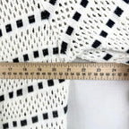 Mia and Tess Womens Cardigan Size L White and Blue
