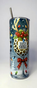20 oz Just Bring Wine Stainless Steel Tumbler with Lid, Straw