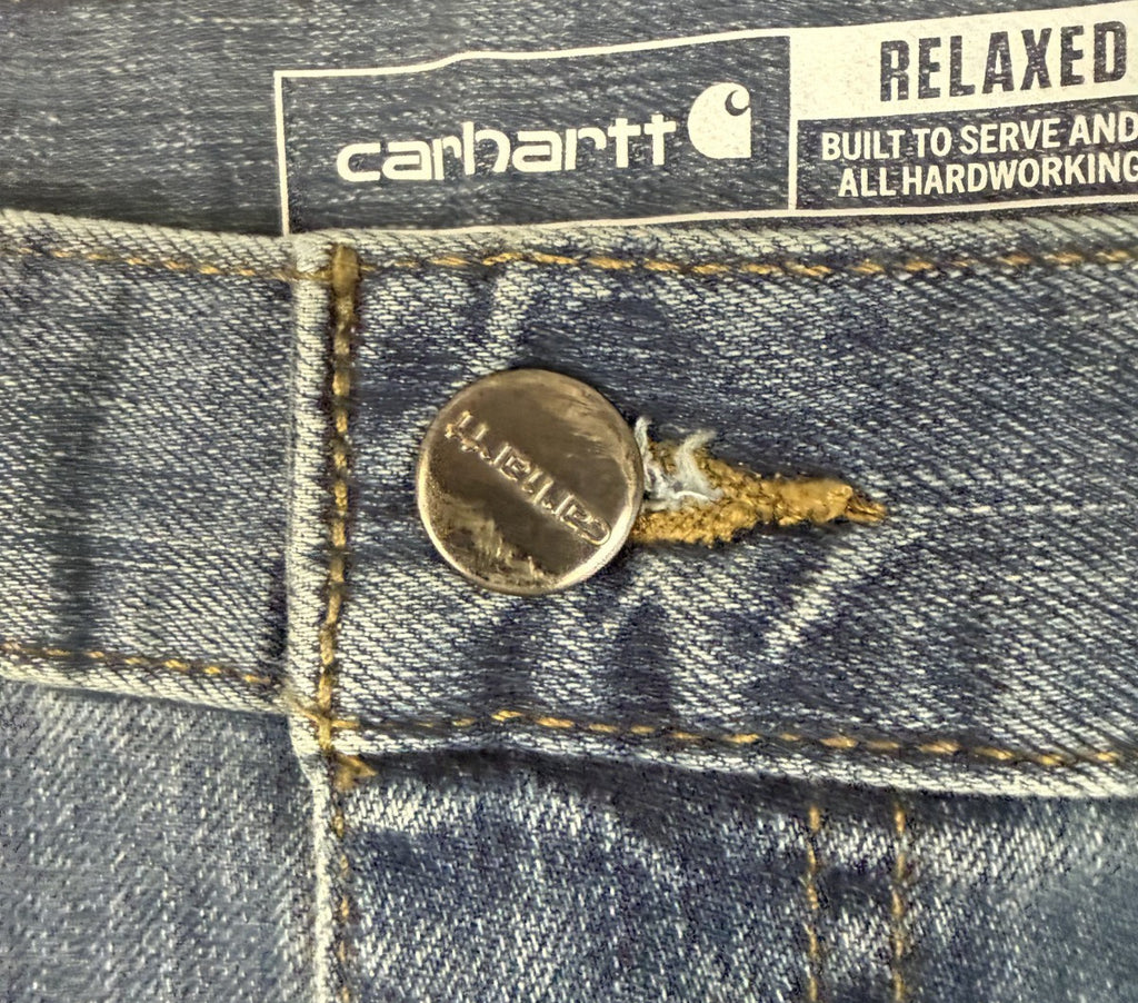 Carhartt Mens Rugged Flex Relaxed Fit Straight Leg Jeans Blue BD2804-M 40x30 NWT