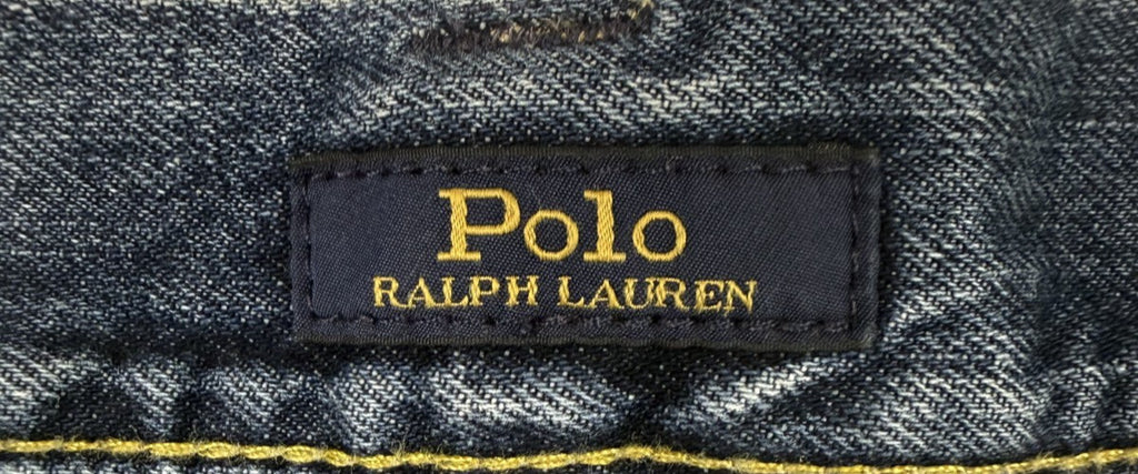 RARE Ralph Lauren Mens Sz 36 Jeans The Sullivan Slim Crop Crest Hem Button Fly