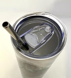 20 oz Viking Wolf Stainless Steel Tumbler with Lid, Straw
