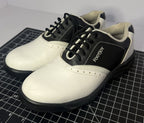 FootJoy Womens Golf Shoes Size 7.5 Oxford Two Tone Black White Spikes Lace Up