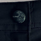L L Bean Black Hiking Shorts Womens Size 16 Quick Dry Nylon Spandex Pockets