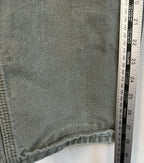 Carhartt Men Flannel Lined Pants 34x30 Loose Fit BN0111-M Green Gray