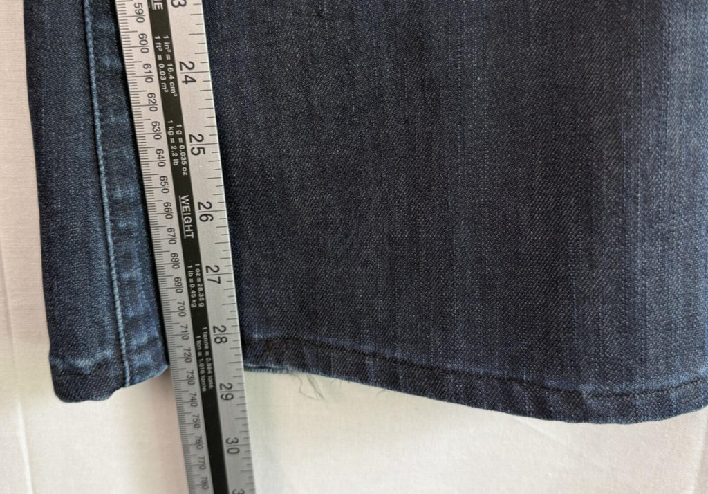 American Eagle Real Flare Jeans Women 6 Blue Dark Wash Low Rise