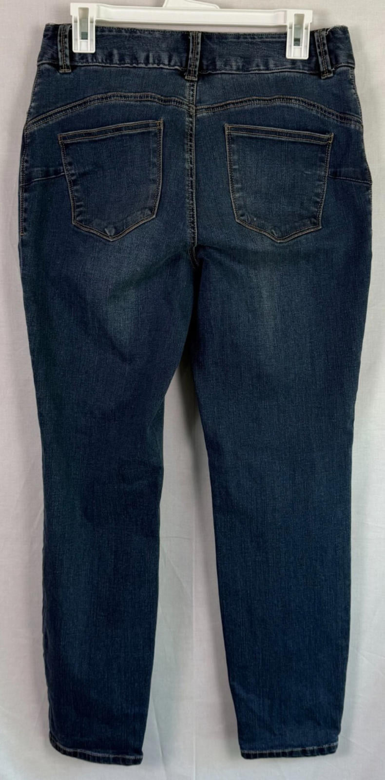 Boston Proper Jeans Womens Size 8 Blue Denim Mid Rise Straight Leg Stretch