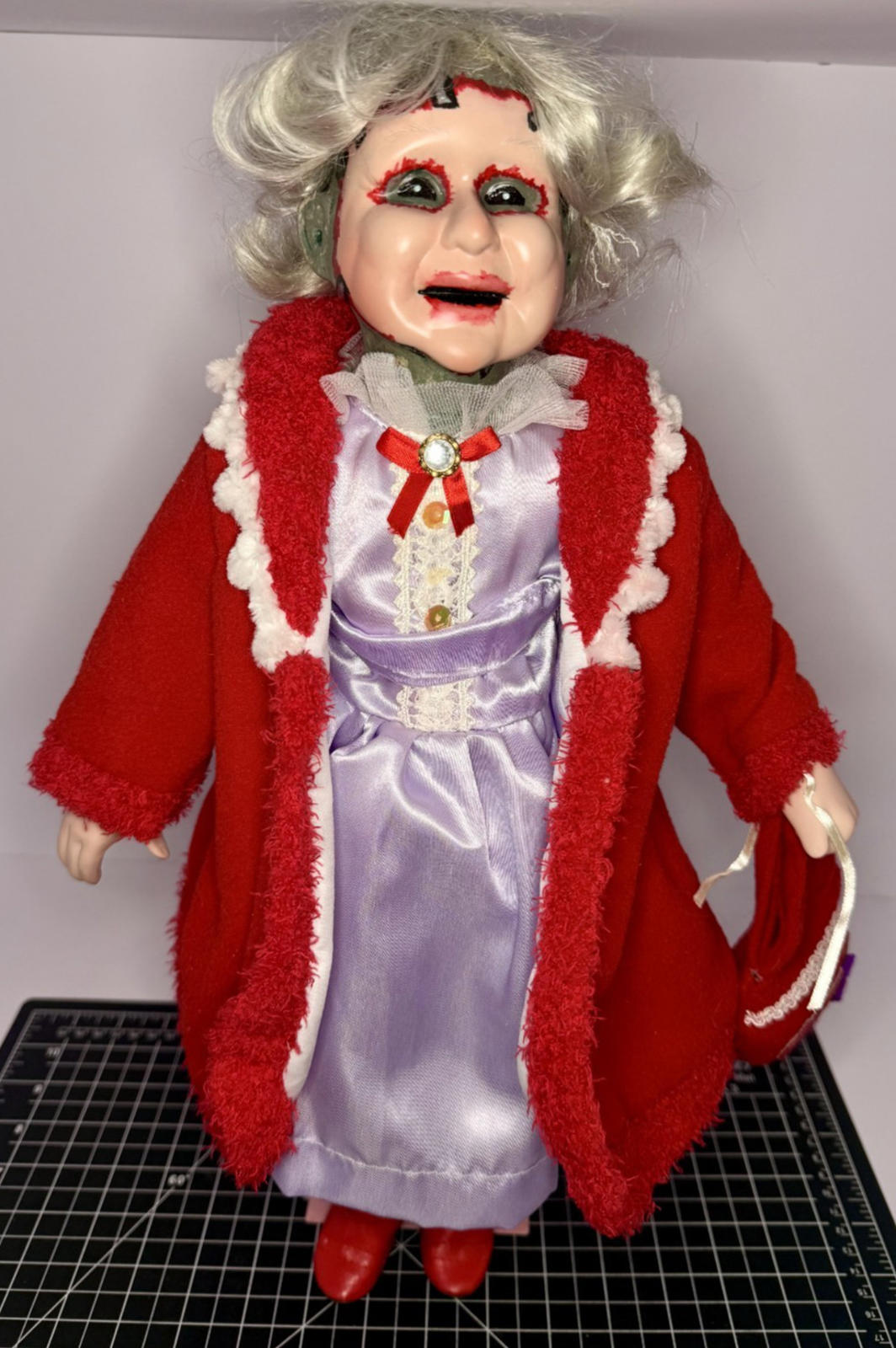 Leatherface's "Mother" - OOAK Scary Creepy Doll 18" Hand Painted Horror Art