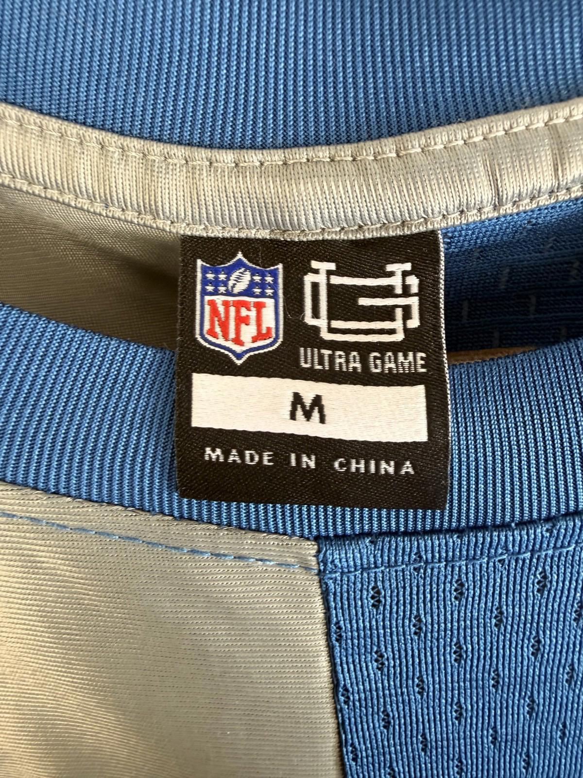 Detroit Lions Half practice/Half on-field Jersey Mens Sz M - NFL