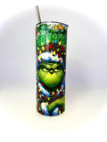 20 oz The Grinch Stainless Steel Tumbler with Lid, Straw