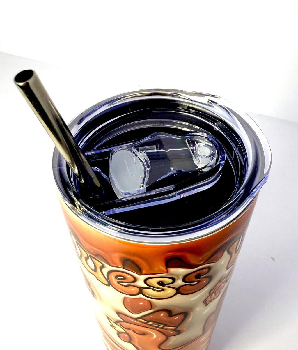 20 oz Turkey Butt Stainless Steel Tumbler with Lid, Straw