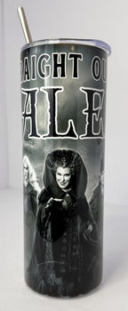 20 oz Straight Outta Salem Stainless Steel Tumbler with Lid, Straw