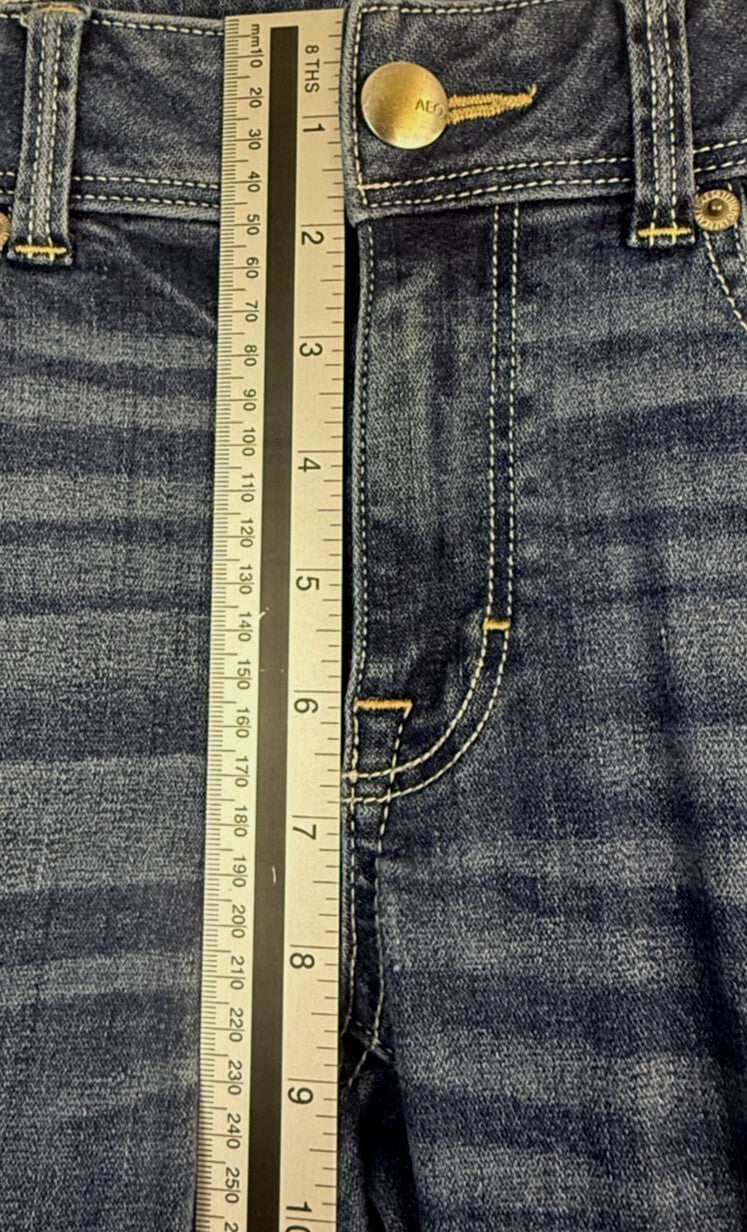 American Eagle Outfitters Women's Kick Boot Jeans Dark Wash Stretch Size 10