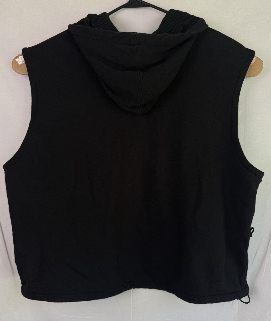 Harley-Davidson Hoodie Men's Sz XXL 2XL Black Fleece Sleeveless Vest