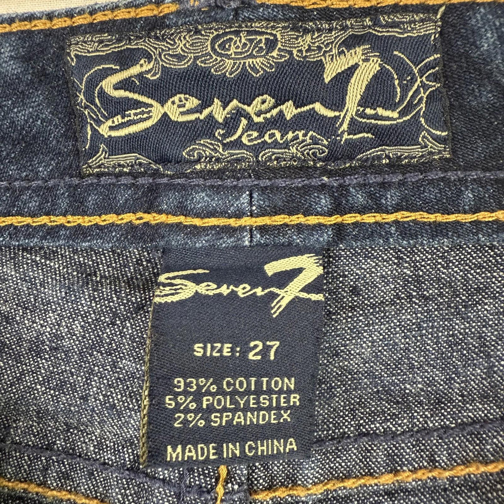 Seven 7 Womens Jeans Size 27 Straight Western