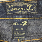 Seven 7 Womens Jeans Size 27 Straight Western